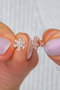 Heliophilia Silver Pendientes de Plata de Ley 925 con Baño de Oro Rosa y Circón